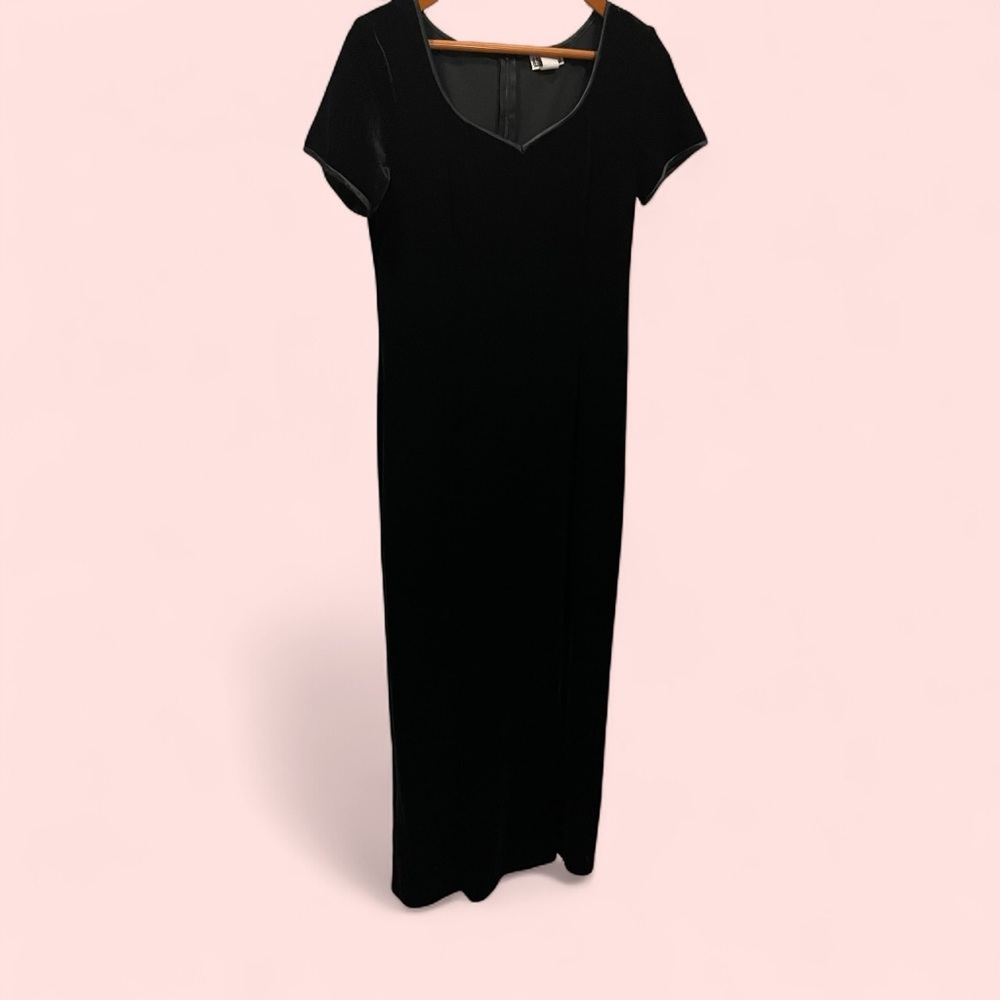 Slinky vintage 90’s stretchy velvet maxi dress sweetheart whimsigoth magic